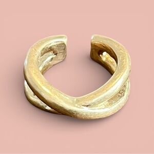 NWOT Free People Simple Cross Over Golden Ear Cuff